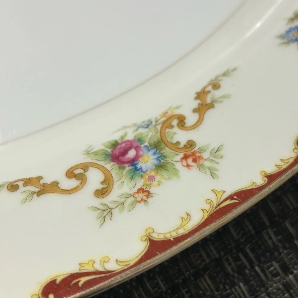 Vintage Plate Harmony House Wembley 14” Floral China Serving Platter Japan